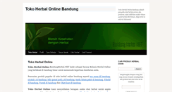 Desktop Screenshot of bandungherbal.net